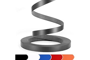 ZYJT PVC Edge Banding, 3/4" x 25ft Non Glued Chrome Gray Edge Banding for Table Cabinet Furniture Trim