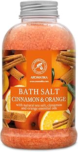 AROMATIKA Cinnamon Orange Bath Salts 600g Essential Oils Aromatherapy Soak