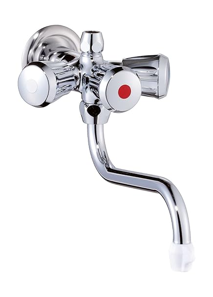 Niederdruck-Zweigriffmischer Eden | Für Boiler | Kochendwassergerät | Chrom | Armatur | Wasserhahn | Wandauslaufbatterie