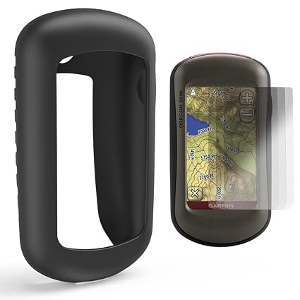 TUSITA Schutzhülle mit Displayschutzfolie für Garmin Oregon 200,300,400,400t, 400c, 400i, 450,450t, 550,550t Handheld-GPS-Nav