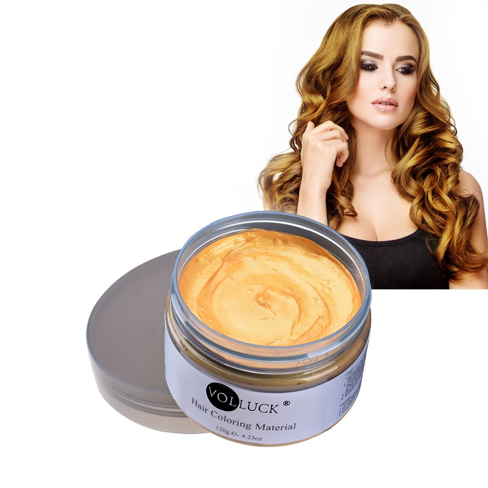 Amazon Com Volluck Gold Hair Wax Pomades 4 23 Oz Disposable