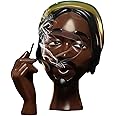 Headscents-Head Incense Burner Black Woman, Solange Incense Burner Head Black Women, Funny Elegant Head Incense Burner Black Woman, Incense Fountain for Home Decor, Desk Decor