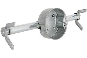 Hubbell Raco 936 4 in. Round Retro-Brace Ceiling Fan-Rated Support, 4 in, Gray