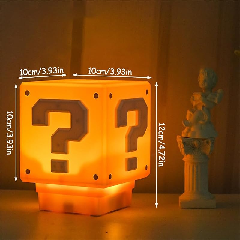 3D Icon Light Night Lights, Lampe Würfel, Quadratische Ziegel Kann Ton Schlafzimmer, Kids Desk Lamp Tisch Lampe Schlafzimmer, Kinder Spielzeug Nacht Lamp