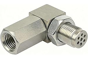 90 Degree Oxygen Sensor Adapter – M18x1.5 Universal O2 Sensor Extender, Stainless Steel Angled Spacer for Exhaust System, Fit