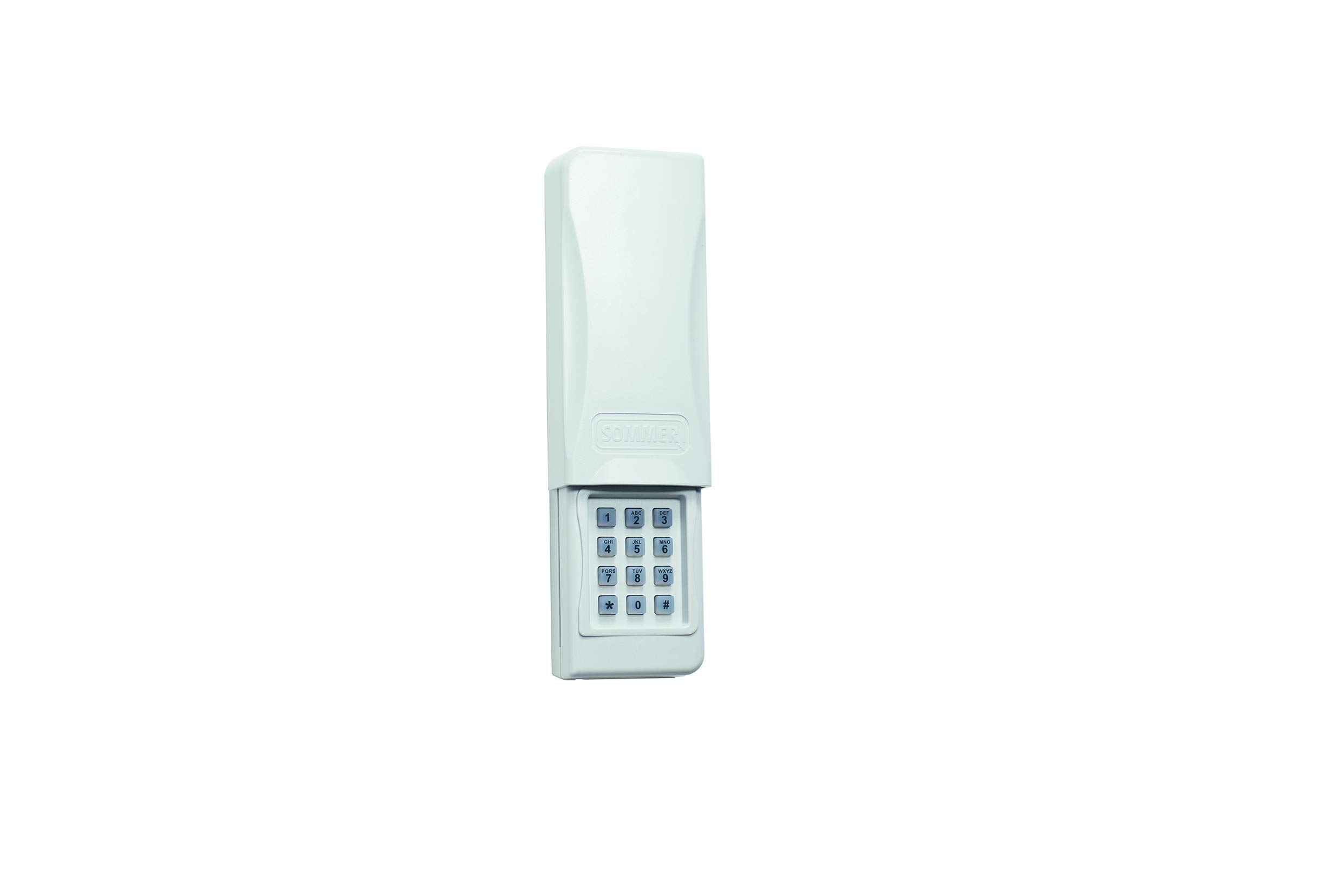 Aperto S10357-00001 ENTRApin+ Radio Code Button for Door or Gate (Code Button with 1 Channel, Approx. 50m Range, 868 MHz), White