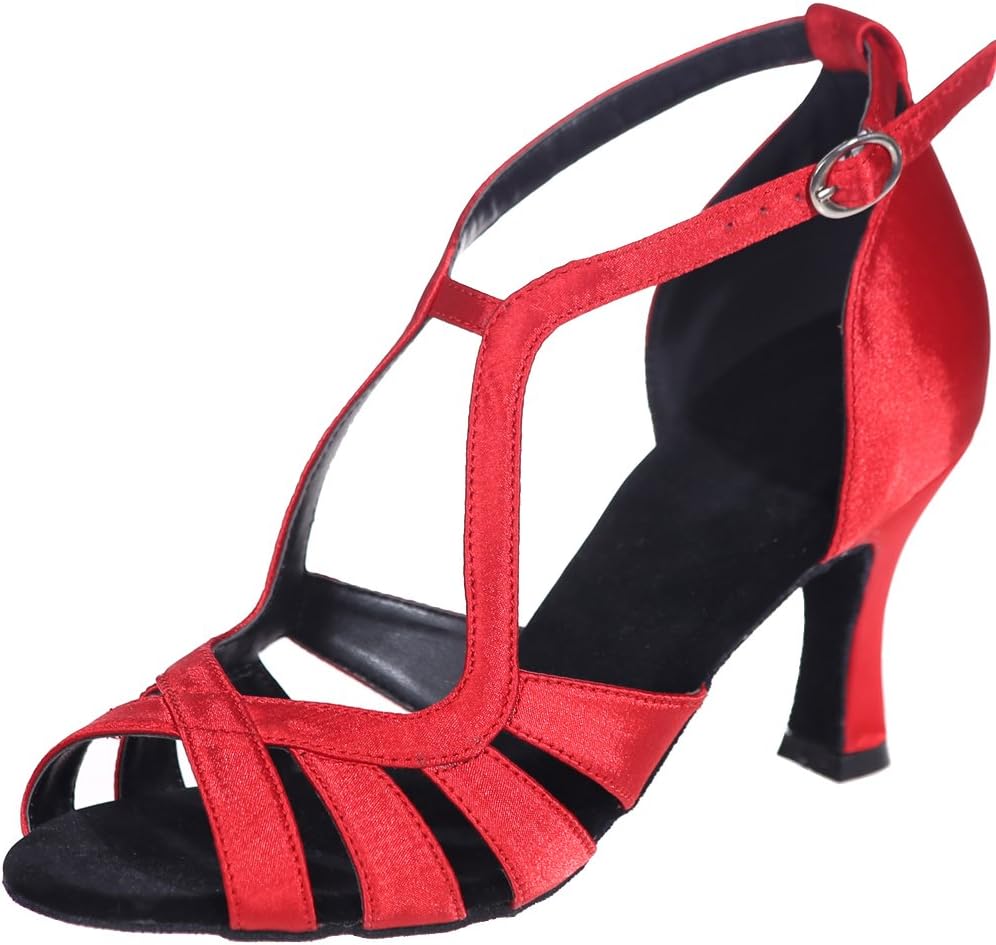 ZBeiBei Women's Fashion Weave Style Ankle Strap Sandals Salsa Tango Latin Dance Shoes