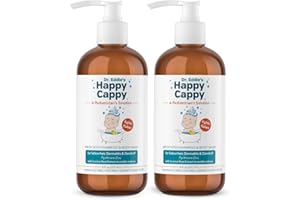 Happy Cappy Dr. Eddie’s Medicated Shampoo and Body Wash- Baby Dandruff Shampoo, Helps Cradle Cap and Seborrheic Dermatitis, Reduces Redness, Dermatologist Tested, Fragrance-Free- 8 Fl Oz (Pack of 2)