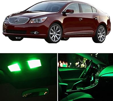 Amazon Com Cciyu 15 Pack Green Led Bulb Replacement Fit For 2014 2015 For Buick Lacrosse Led Interior Lights Accessories Replacement Package Kit Automotive
