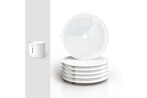 Pawaii FunFlow Cat Water Fountain Replacement Filters, 6 Pack Replacement Filters for 64oz/2.5L Automatic Pet Fountain Cat Water Fountain Dog Water Dispenser