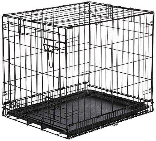 1 AmazonBasics+Single+Door+Folding+Metal+Crate