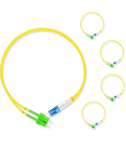 54293 Cavo patch in fibra ottica SC/APC, SC/UPC 7 m LSZH giallo