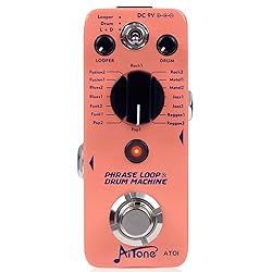 AITONE Looper Pedal with Drum Machine 2 in 1 Loop