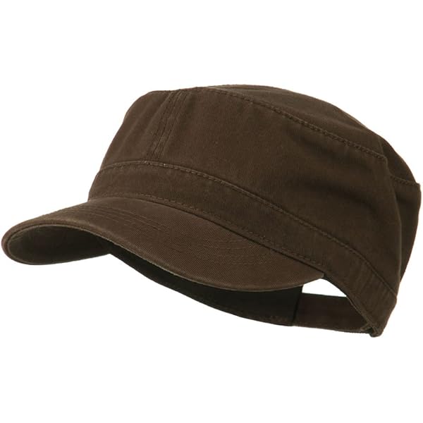 Garment Washed Adjustable Army Cap - Black OSFM at Amazon