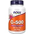 NOW Supplements, Vitamin C-500 with Rose Hips, Antioxidant Protection*, 250 Tablets