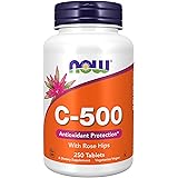 NOW Supplements, Vitamin C-500 with Rose Hips, Antioxidant Protection*, 250 Tablets