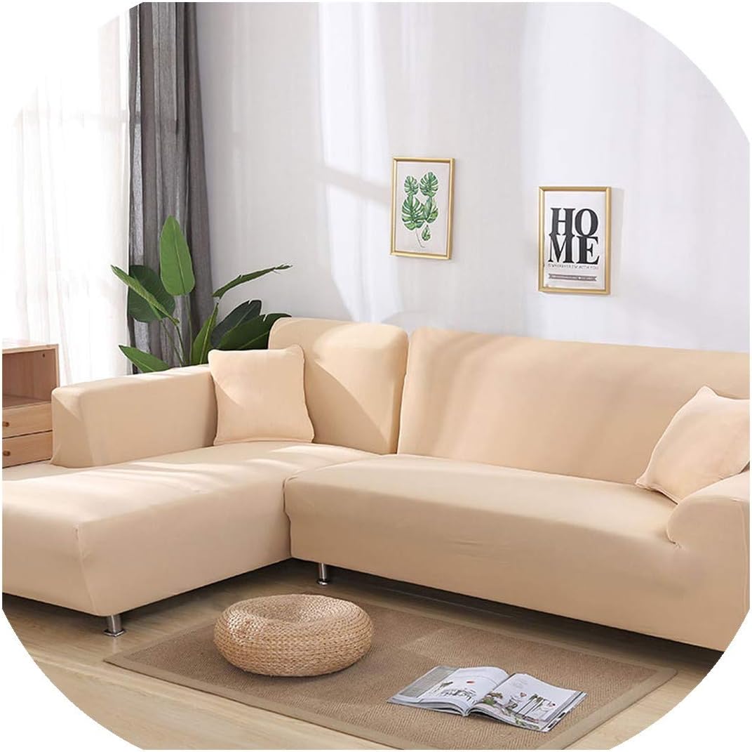 Elastic Sofa Slipcovers All Inclusive Couch Cover Loveseat l Shaped Corner Sofa Covers for Living Room funda Sofa Sofa Towel 1PC,Color 14,Cushion Cover 2pcs