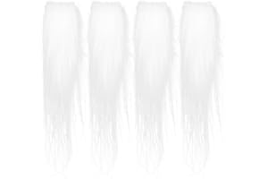 VILLCASE 2 Pairs Santa Claus Eyebrows Soft Plush Fake White Eyebrows for Christmas Party Cosplay Costume Lightweight Self Adh