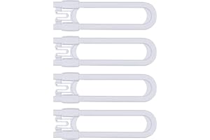 Sliding Cabinet Child Safety Locks-GRANDOTO U Slide Door Locking for Childproof Safe Latch & Baby Proofing Lock for Wardrobe,