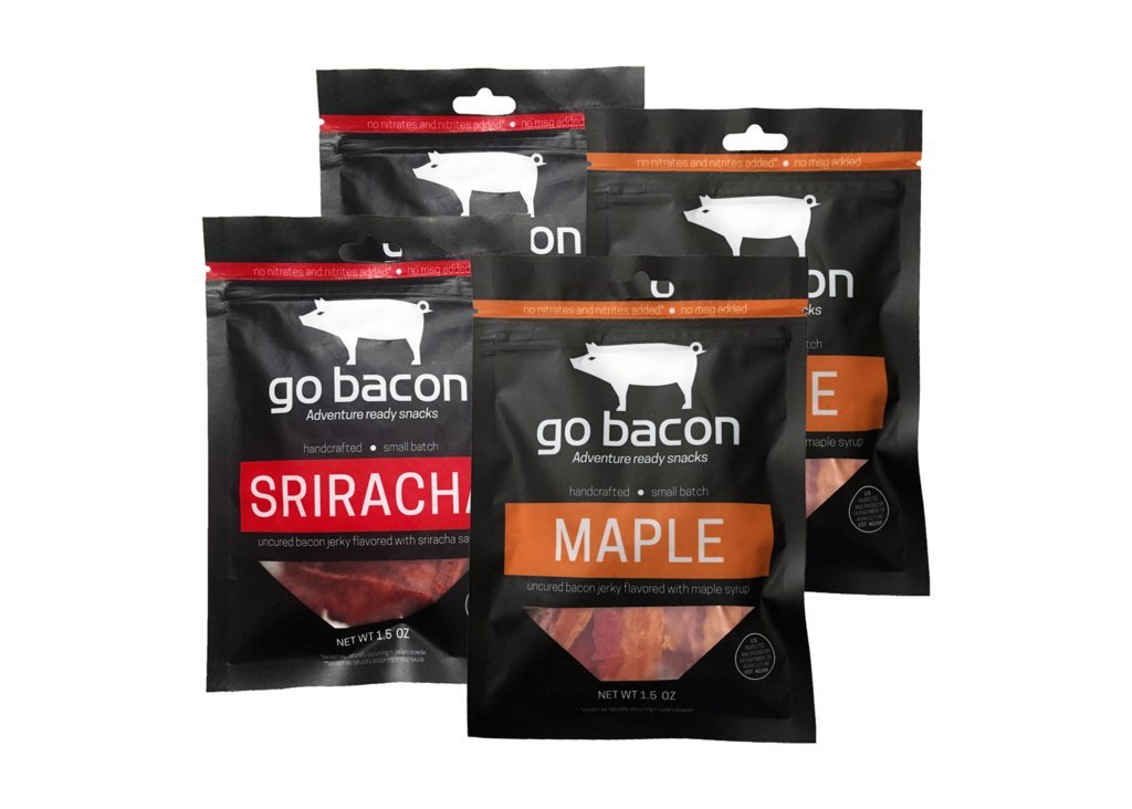GoBacon- Premium Uncured Bacon Jerky, Killer Quad Combo
