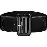 VONMELLI Stretchy Wide Women Belts Elastic Vintage Belts for Women Fashion Ladies Waist Belt for Dress