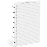 Discbound Half-Letter Size Extra Thick To-Do List, 120 Sheets (240 Pages), 5.5 in. x 8.5 in., 120 GSM, Junior Size