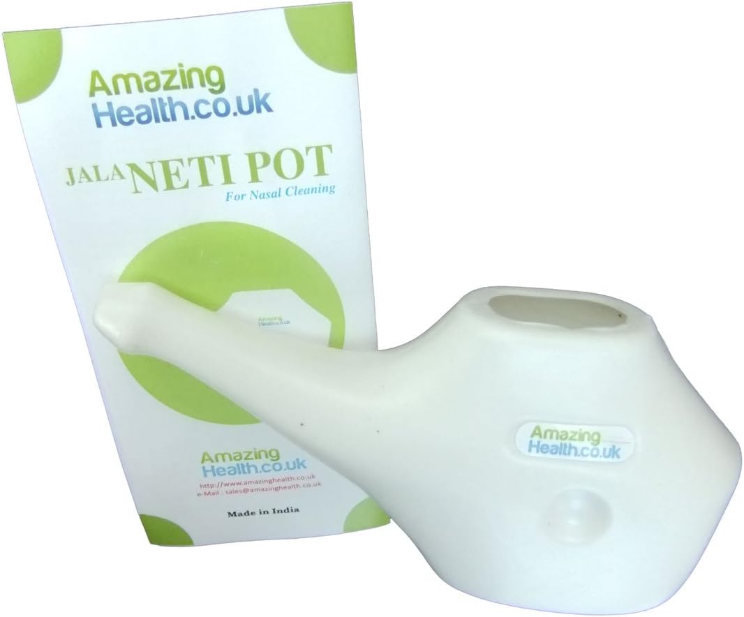 Amazing Health Neti Pot for Nasal Flushing with Guidance leaflet BigaMart