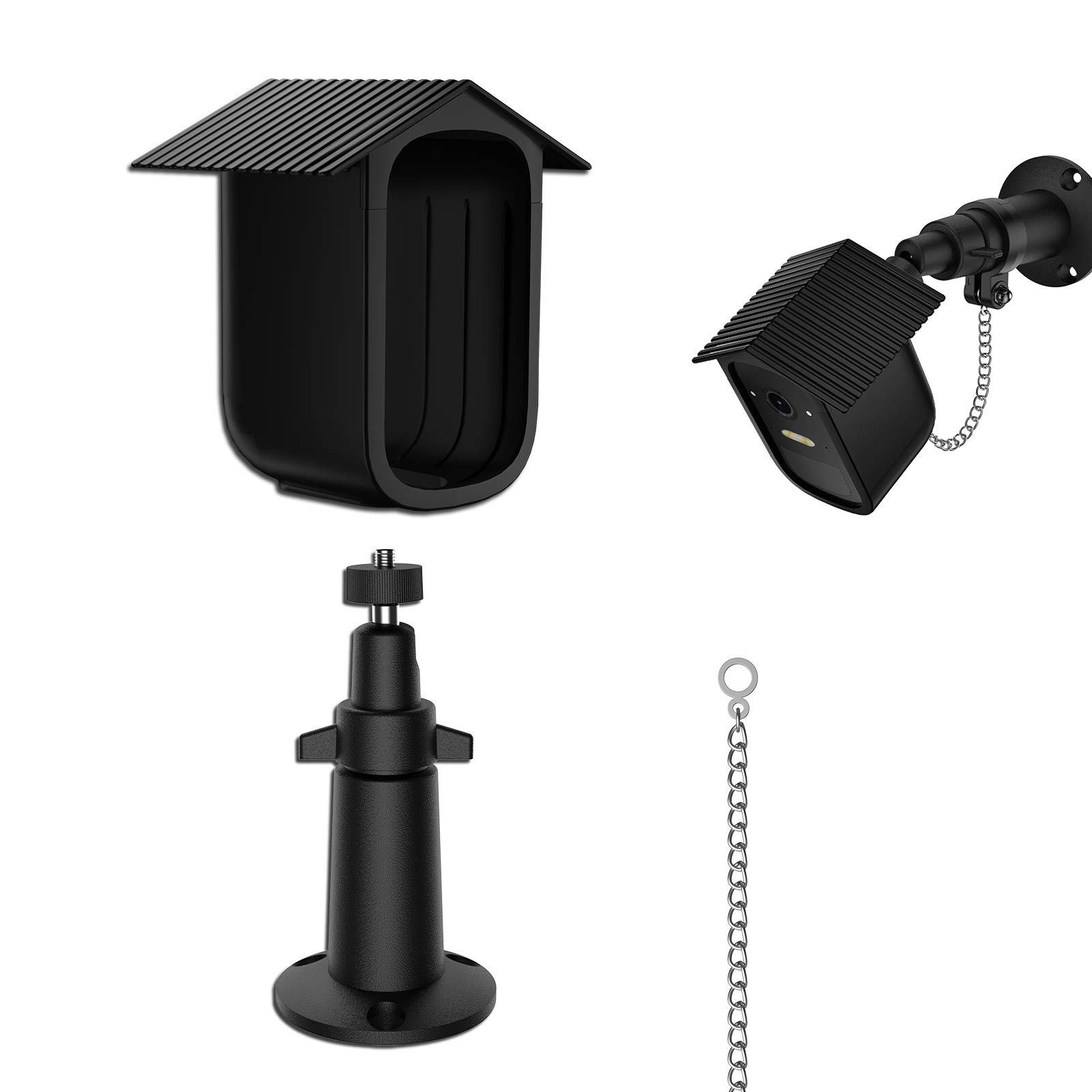 Pack of 1 Adjustable Wall Mount for eufyCam 2C / 2C Pro - with Hard Protective Case Surveillance Cameras Accessories 360° Bracket & Case Waterproof