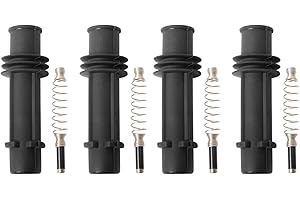 TRQ Ignition Coil Boot Set Compatible with 2013-2021 Buick Encore 2014-2016 Cadillac ELR 2011-2015 Chevrolet Cruze 2016 Cruze