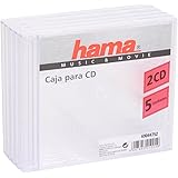 Hama 044748 - Caja para 1 CD, 5 unidades, color transparente: Amazon.es: Electrónica