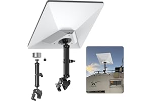 XLTTYWL 2025 Starlink Mini Pole Mount Kit, Aluminum Mini Starlink Tripod Adapter with 1/4"-20 & 3/8"-16 Thread and Adjustable Clamp Bracket for Star Link Mini Dishy RV, Camper, Roof Rack, Balcony