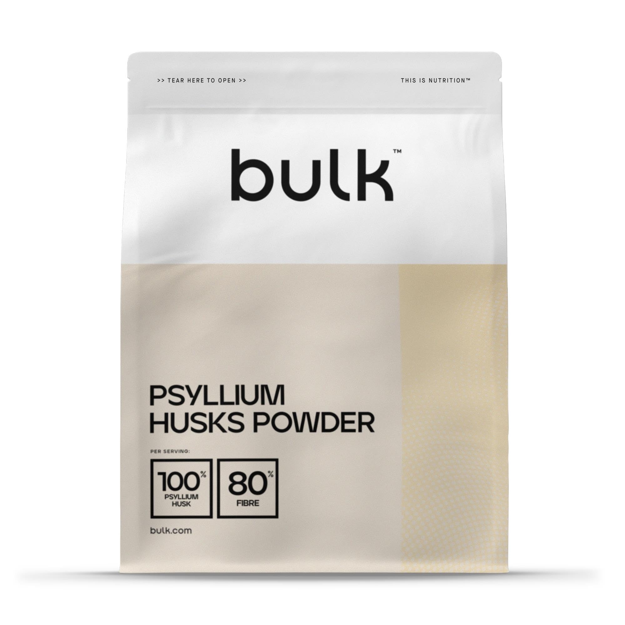 Bulk Pure Psyllium Husk Powder, High in Fibre, 1 kg, Packaging May Vary
