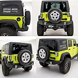 Restyling Factory -Rock Crawler Full Width Rear Bumper w/ 2