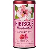 The Republic of Tea - Raspberry Rose Hibiscus Tea, 36 Count Tea Bag Tin