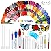 AHOMATE Patterns Punch Needle Craft Tool Pen Set, Threads for Sewing Knitting DIY Threaders, Embroidery Kit