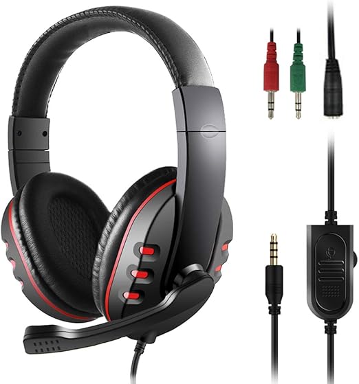 Amazon Sourceton ゲーミングヘッドセット 3 5mm ノイズアイソレーション オーバーイヤーヘッドホン マイクとボリュームコントロール付き ノートパソコン Pc Ps4 Xbox Oneコントローラー対応 3 5mmアダプター付き ヘッドセット Amazon Sourceton ゲーミングヘッドセット 3 5mm ノイズアイソレーション オーバーイヤーヘッドホン マイクとボリュームコントロール付き ノートパソコン Pc Ps4 Xbox Oneコントローラー対応 3 5mmアダプター付き ヘッドセット