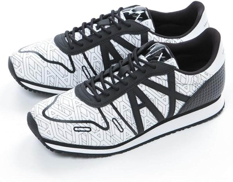 Amazon アルマーニ エクスチェンジ Armani Exchange スニーカー ホワイト メンズ 8p422 並行輸入品 スニーカー
