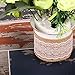 Z&S Groups Natural Burlap Ribbon with White Lace Trim Fabric Roll 6 PCS Burlap Roll for Rustic Wedding Decorations 2.3 inches Wide Ribbon for Crafts Burlap with Lace 78.7 Inches Each