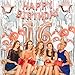 Sweet 16 Party Supplies by Serene Selection, Rose Gold Birthday Decorations for Girls, Photo Booth Props, Silver Fringe Foil Curtain, Cake Topper, Happy Birthday Balloons, Sash, Sixteen Decorations