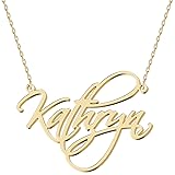 UMAGICBOX Personalized Kathryn Name Necklace 18K