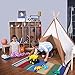 Pacific Play Tents Authentic Kids Teepee Tent, Cotton Canvas Sides and Bamboo Poles