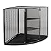 Rolodex Mesh Collection Corner Desktop Shelf Black (62630)