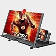 Screen Magnifier Amplifier, New Generation Phone Holder Screen Amplifier, 3D HD Video and Gaming Phone Projector-with Foldable Phone Stand, Supports All Smartphones