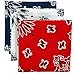 Bandana 3-Pack - Made in USA For 70 Years - Sold by Vets – 100% Cotton –Sewn Edges