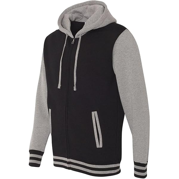 Independent Trading Co. - Unisex Varsity Hooded Full-Zip