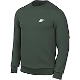 Nike Sportswear Club Fleece Crew Sweatshirts (BV2662-323, Fir/White) Size Small