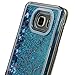 Note 5 Case,Quicksand Star Liquid Case, Samsung Galaxy Note5 Twinkle little stars Quicksand Stars Liquid Shiny Bling Glitter Sparkle Crystal Hard PC Case(Blue)