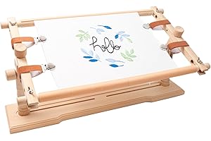 Lampstop Embroidery Hoop Stand Hands Free Embroidery Frame Rotated Cross Stitch Stand for Stitching Sewing Craft (Rotated Cro