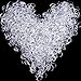 Pack of 2000 Pieces Mini Elastic Hair Bands Soft Braiding Rubber Bands for Kids Hair, Wedding Hairstyle, Small Dreadlocks and More (Transparent)