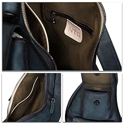 Genuine Leather Large Sling Bag for Men and Women
